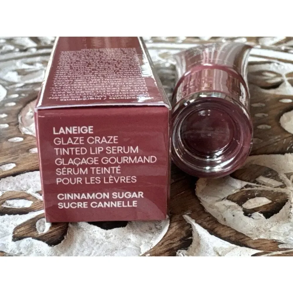 LANEIGE Glaze Craze Tinted Lip Serum Cinnamon Sugar 12g / 0.42 oz with Box